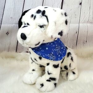 Realistic Dalmatian Puppy Dog Pet Stuffed Animal Kellytoy Plush Firefighter 14"